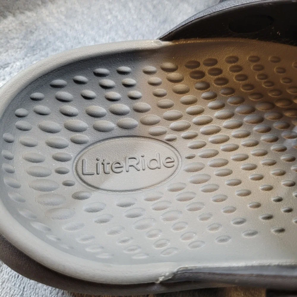 Crocs LiteRide Clog Charcoal Gray Mens 8 Womens 10 Comfort Slip On Shoes 204592